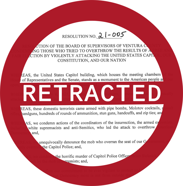 Resolution 21-005 Retracted